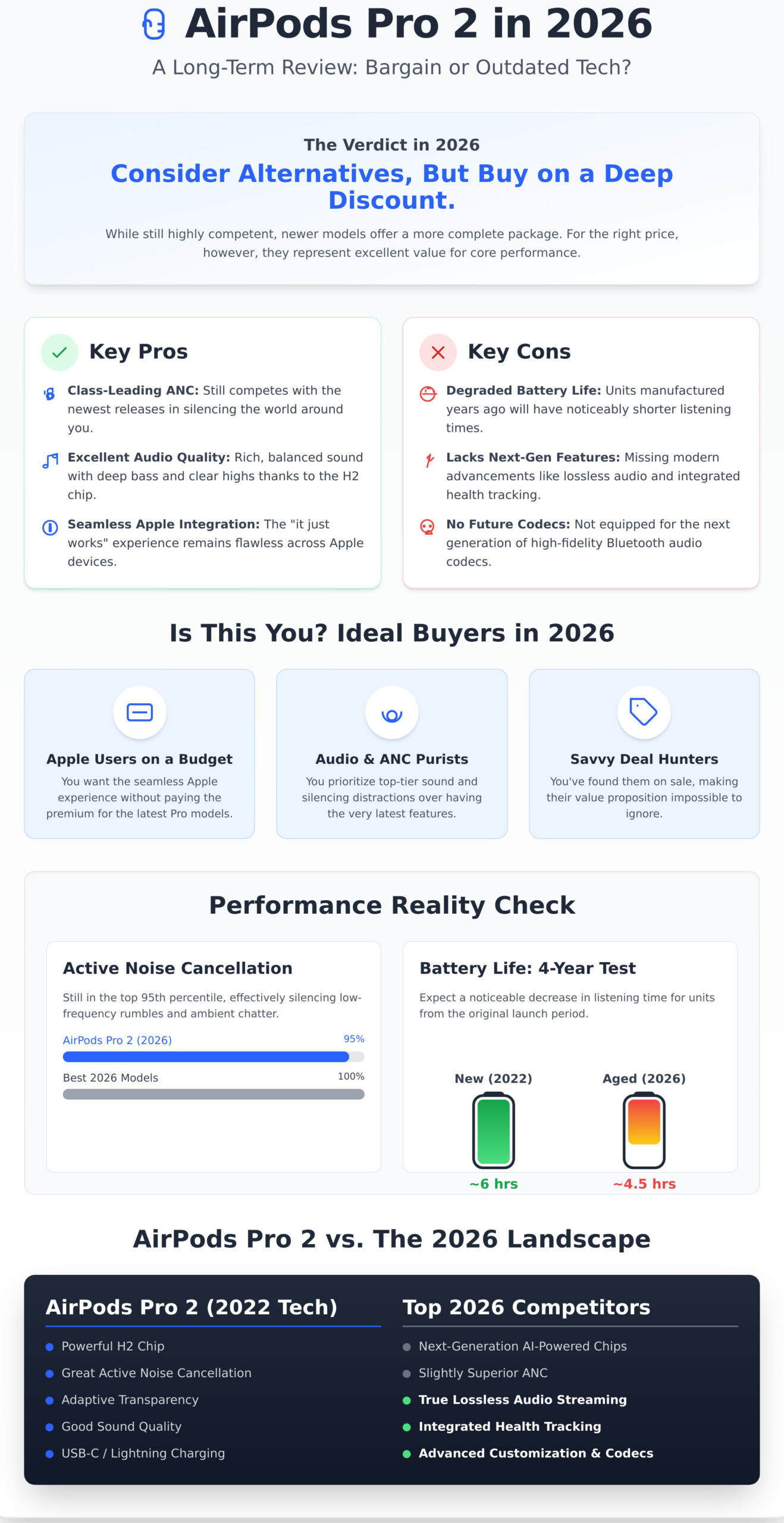 AirPods Pro 2 Review: Still Worth Buying in 2026? - Infographic