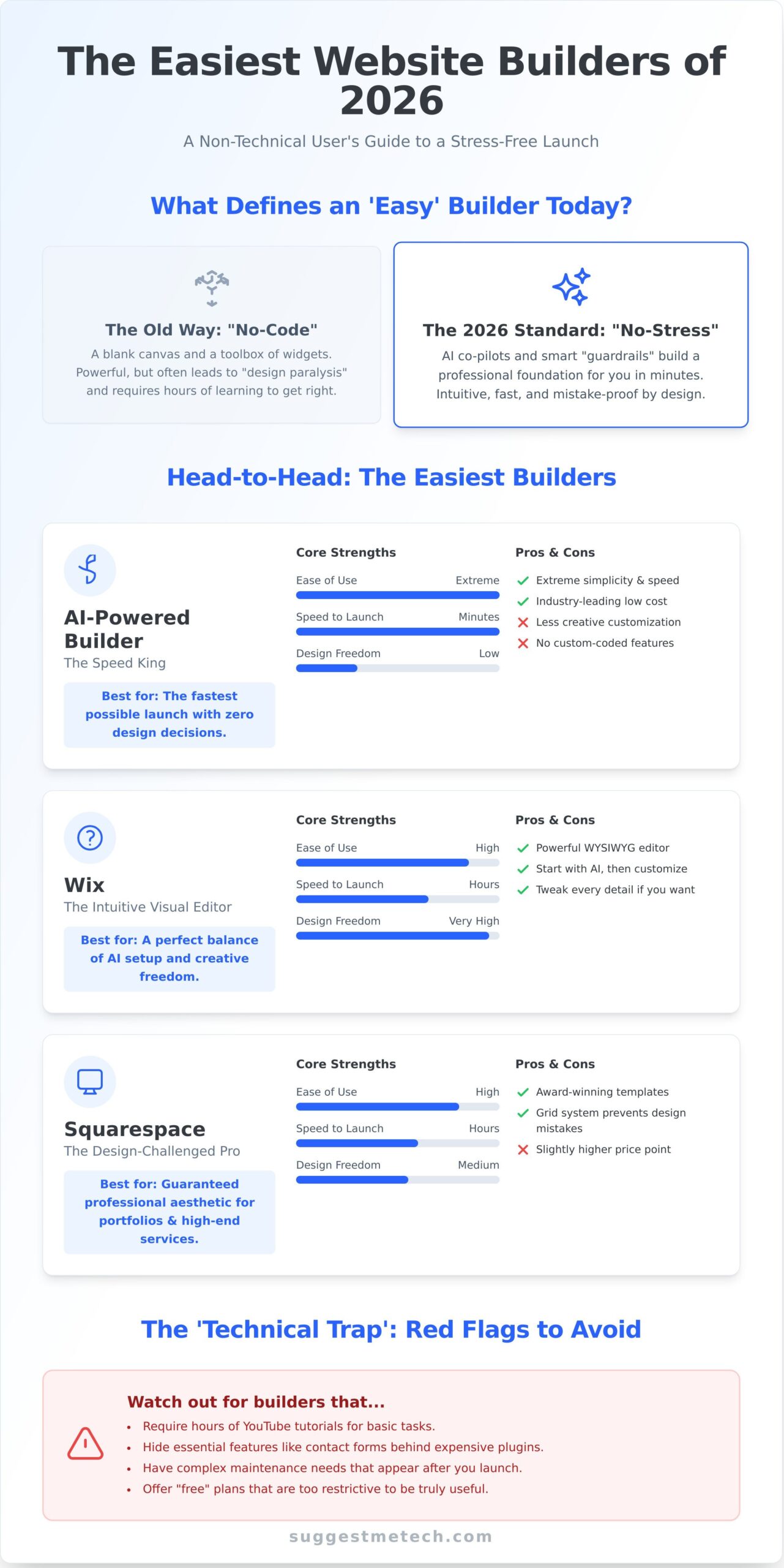 Easiest Website Builder for Non-Technical Users: 2026 Rankings