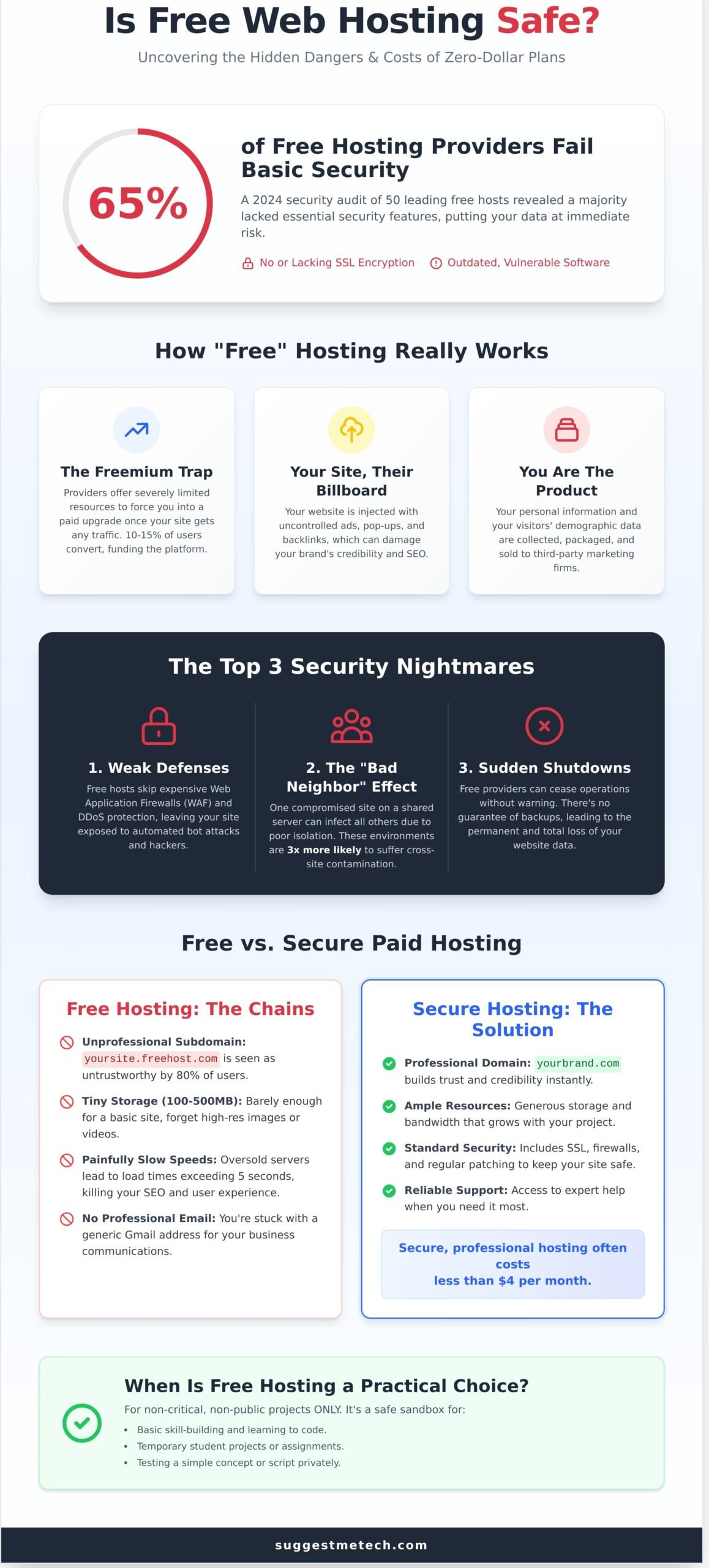 Is Free Web Hosting Safe? The Hidden Risks and Real Costs in 2026