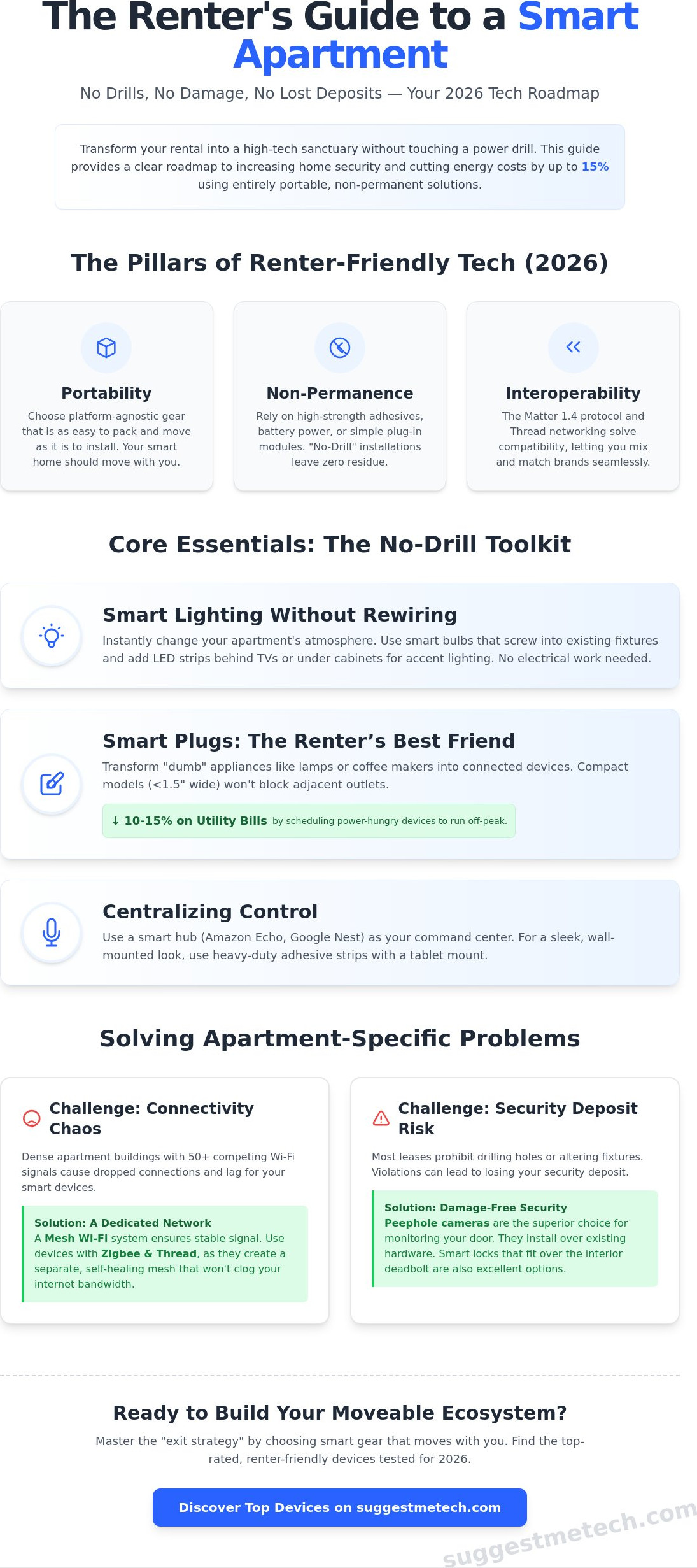 Best Smart Home Devices for Apartments in 2026: The Ultimate Renter-Friendly Guide