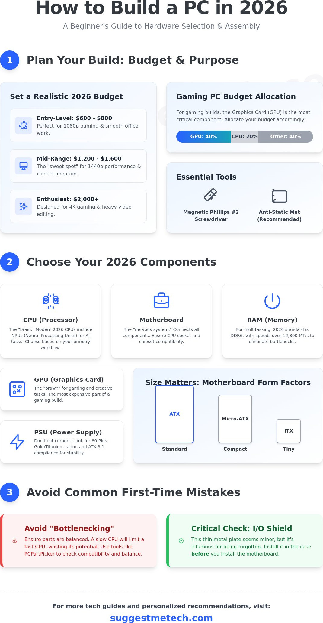 How to Build a PC for Beginners: The Ultimate 2026 Step-by-Step Guide