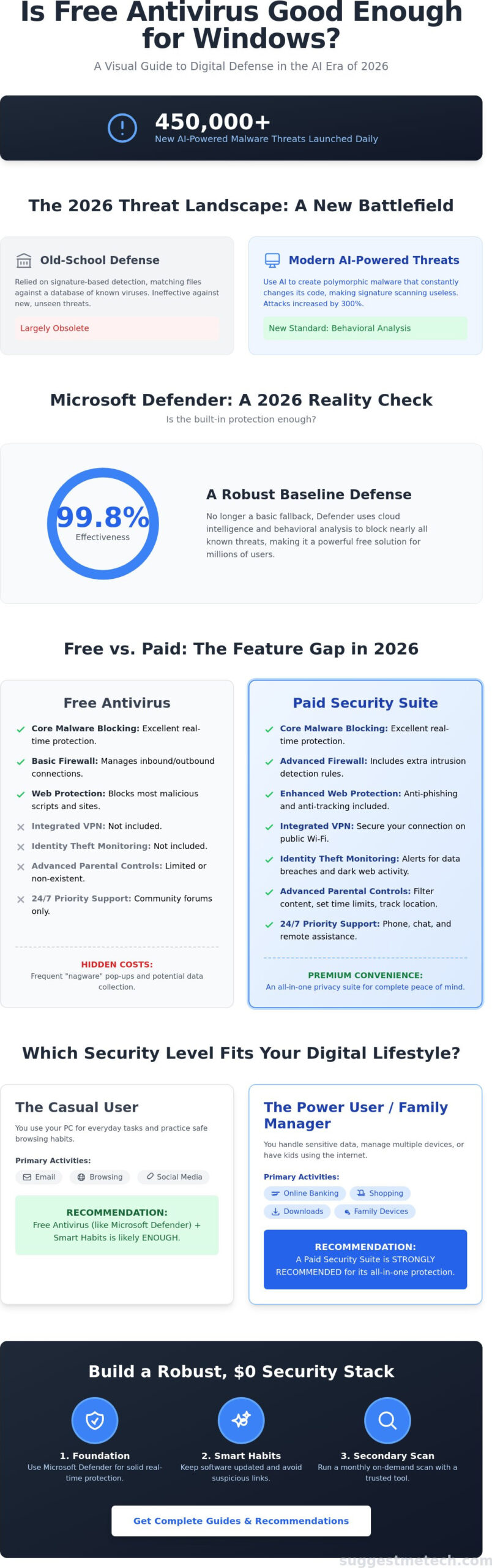 Is Free Antivirus Good Enough for Windows in 2026? The Honest Truth