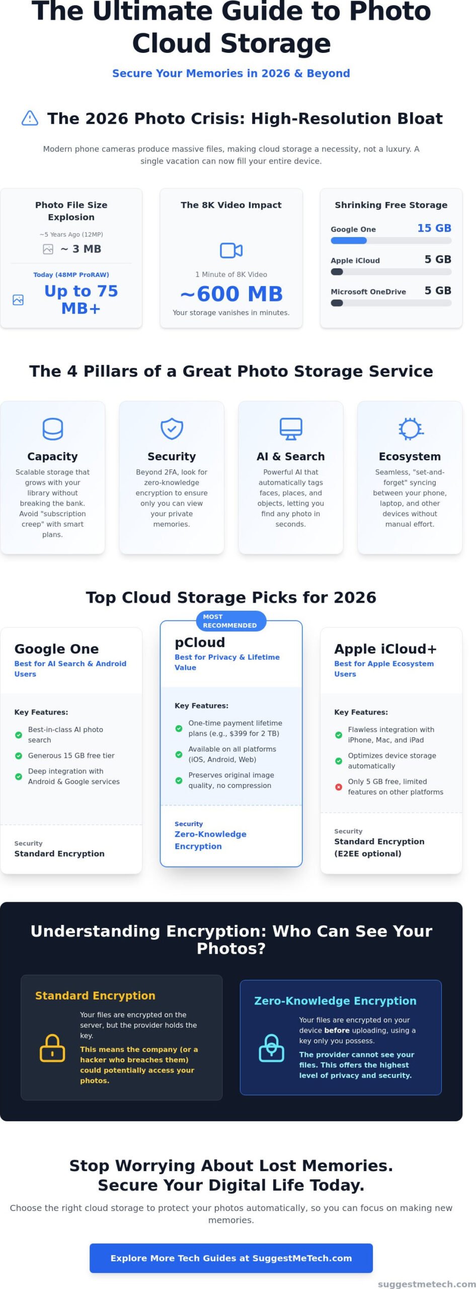 Best Cloud Storage for Photos in 2026: Protect and Organize Your Memories