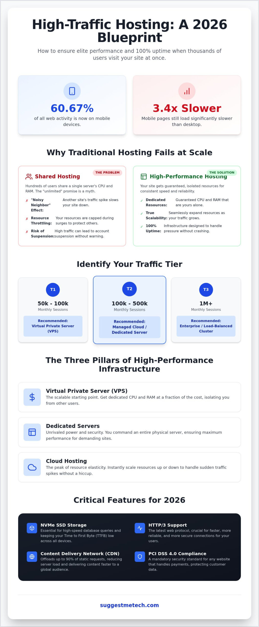 Best Web Hosting for High Traffic Websites in 2026: Scaling Without Downtime