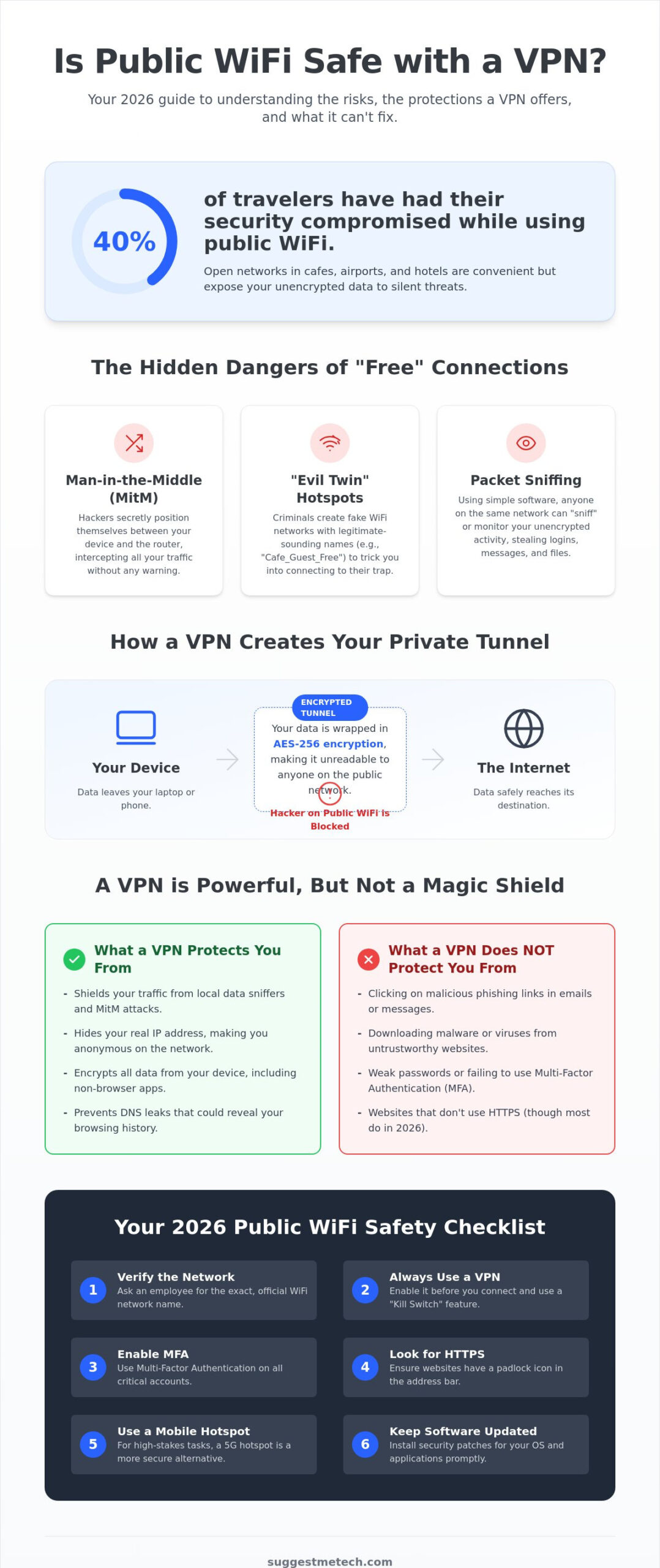 Is Public WiFi Safe with a VPN? The Definitive 2026 Security Guide