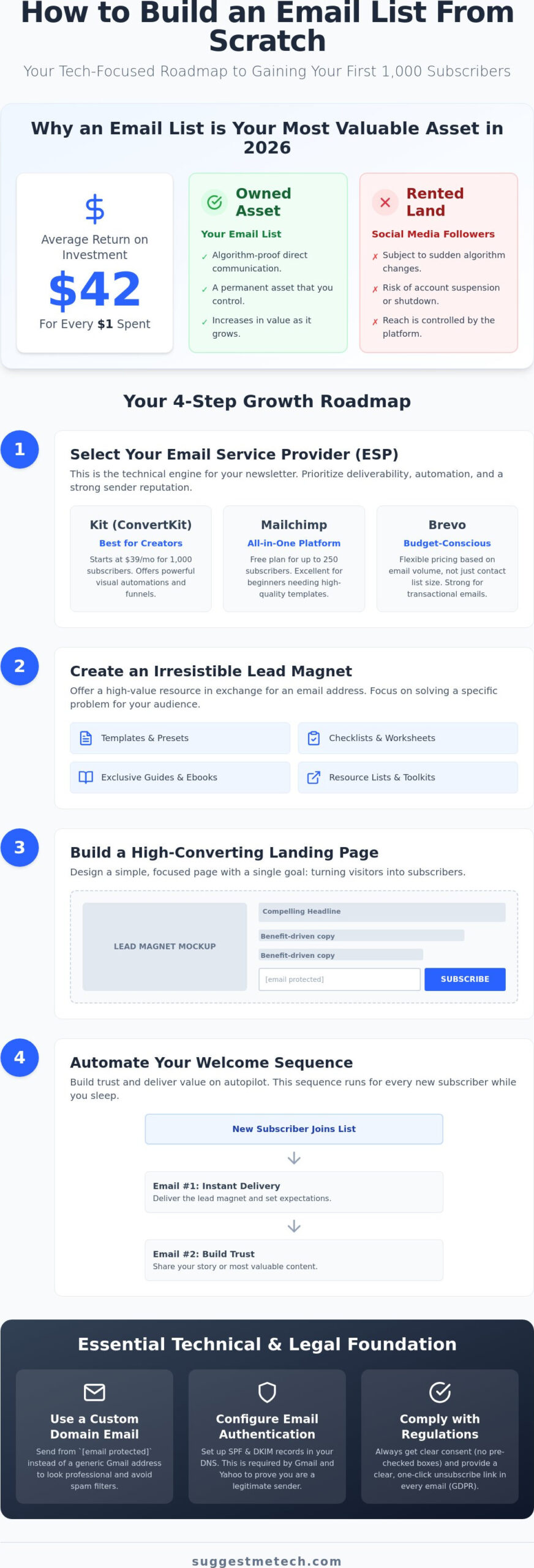 How to Build an Email List from Scratch: The 2026 Tech-First Guide