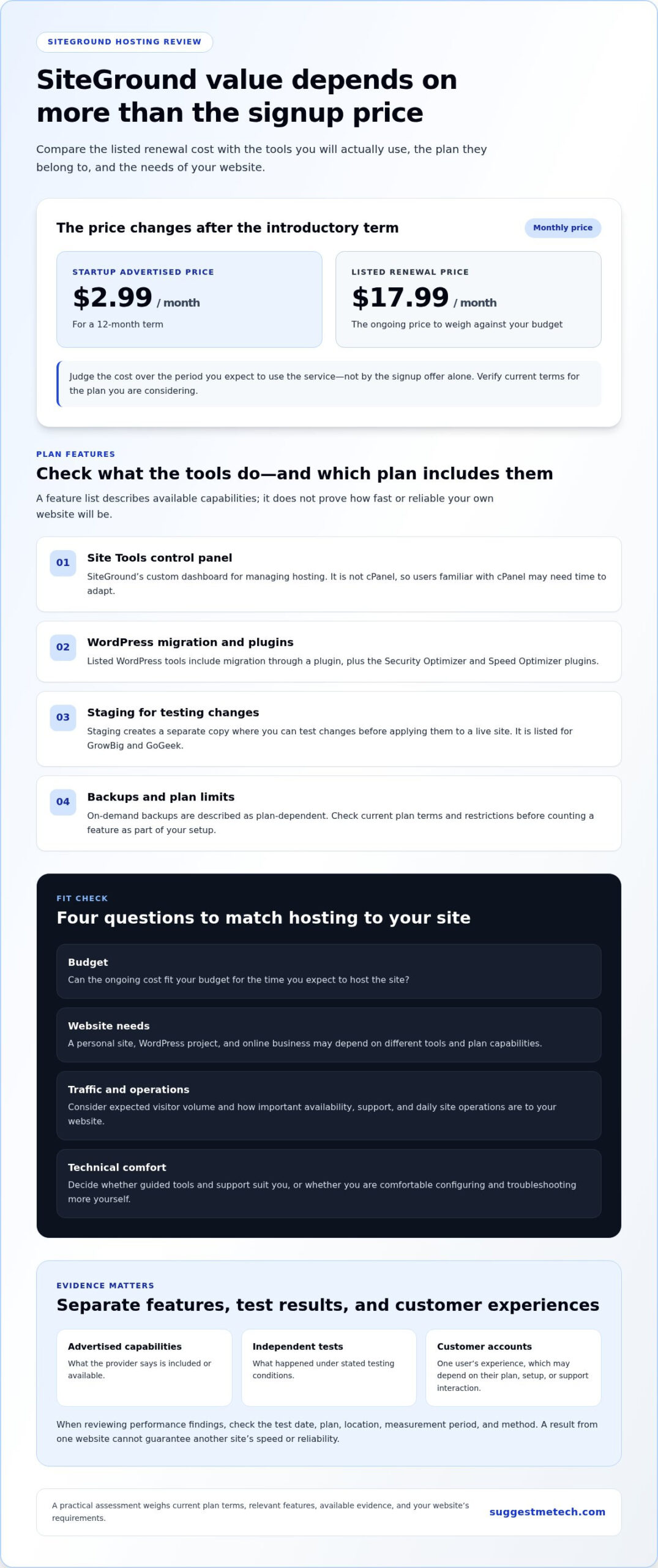 SiteGround Hosting Review 2026: Features, Trade-Offs, and Who It Suits